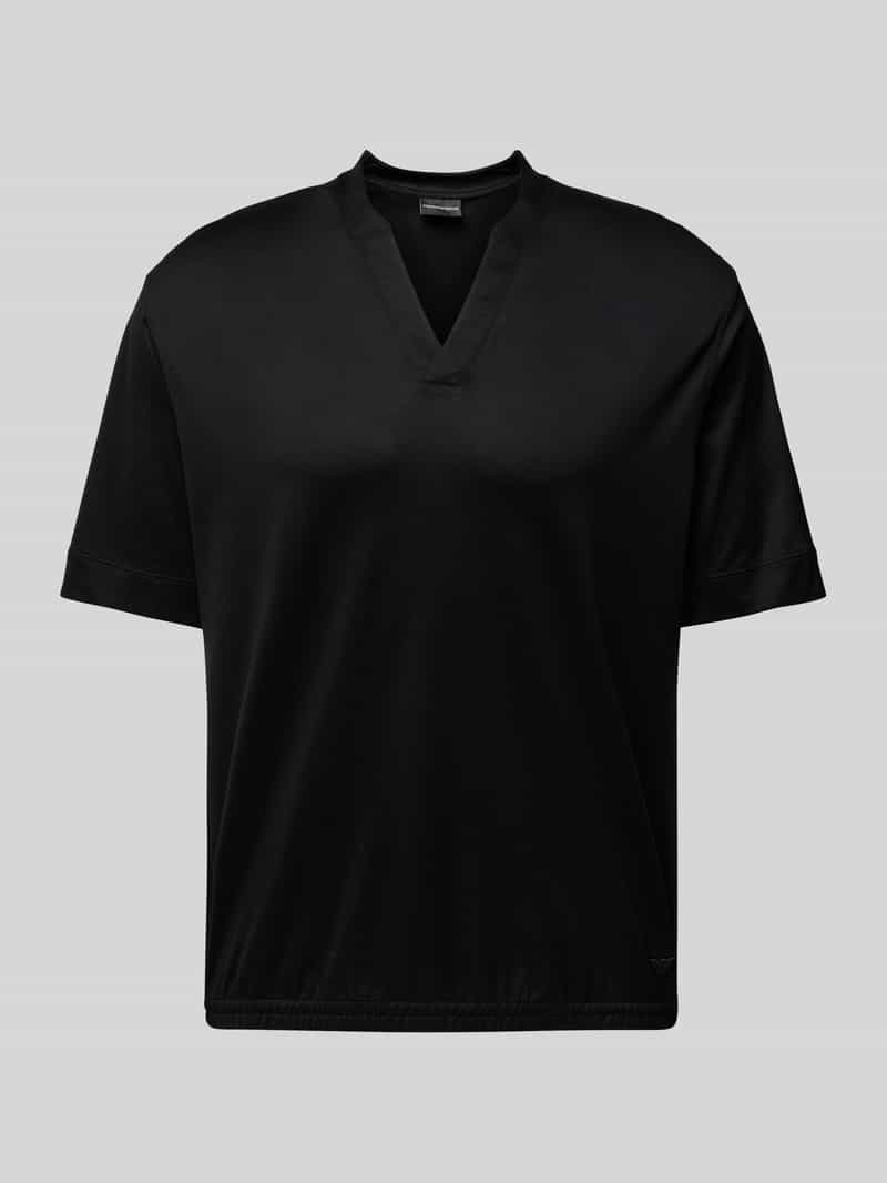 Emporio Armani T-shirt met tuniekkraag