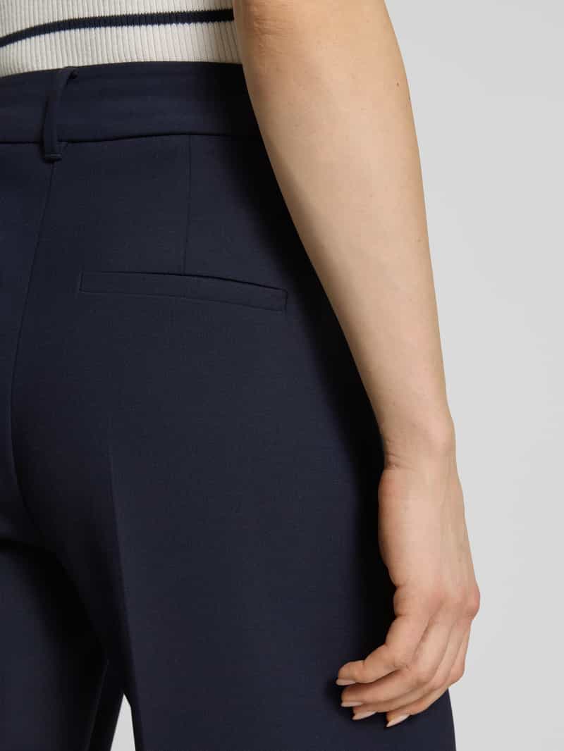 s.Oliver BLACK LABEL Relaxed fit pantalon van viscosemix met persplooien