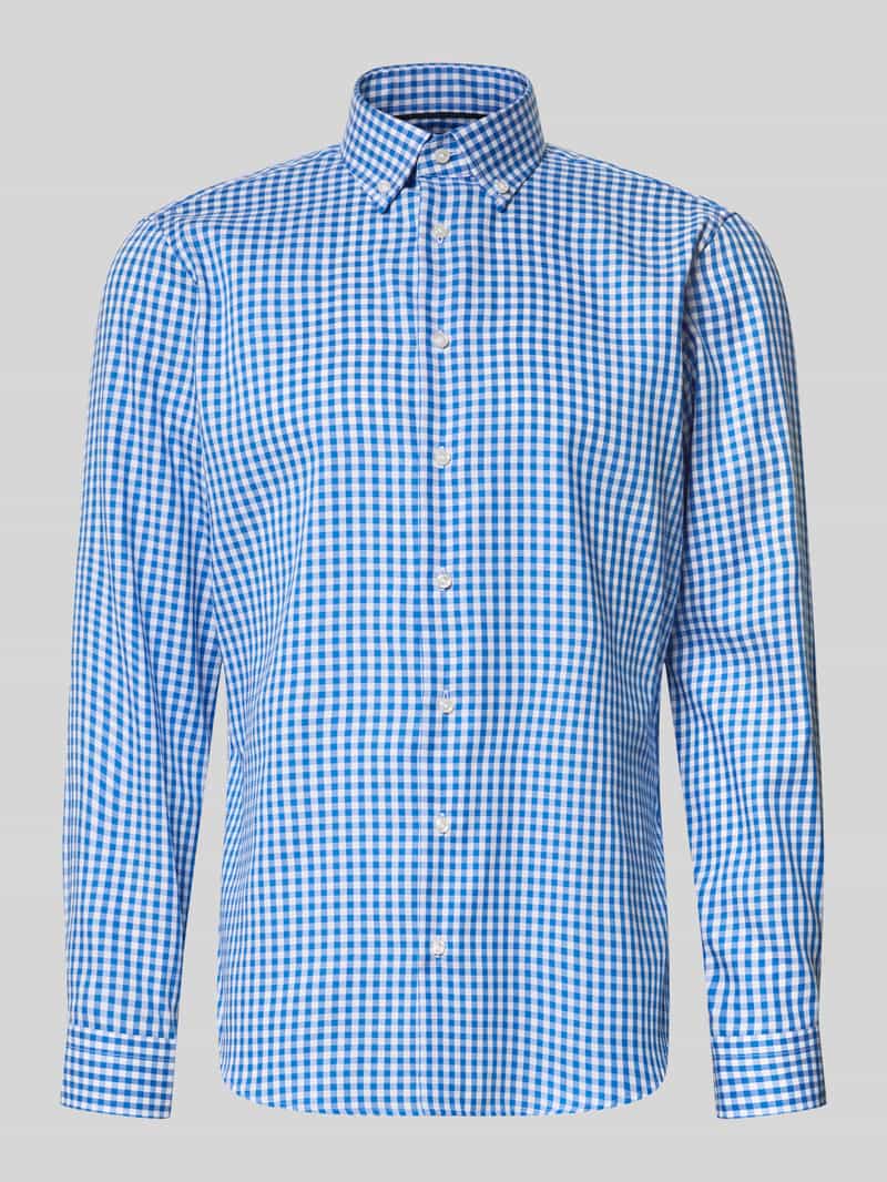 regular fit zakelijk hemd met button-downkraag
