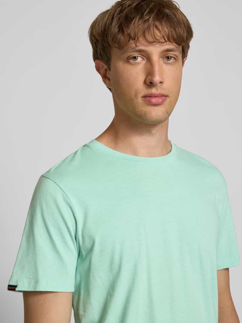Superdry T-shirt met labeldetail
