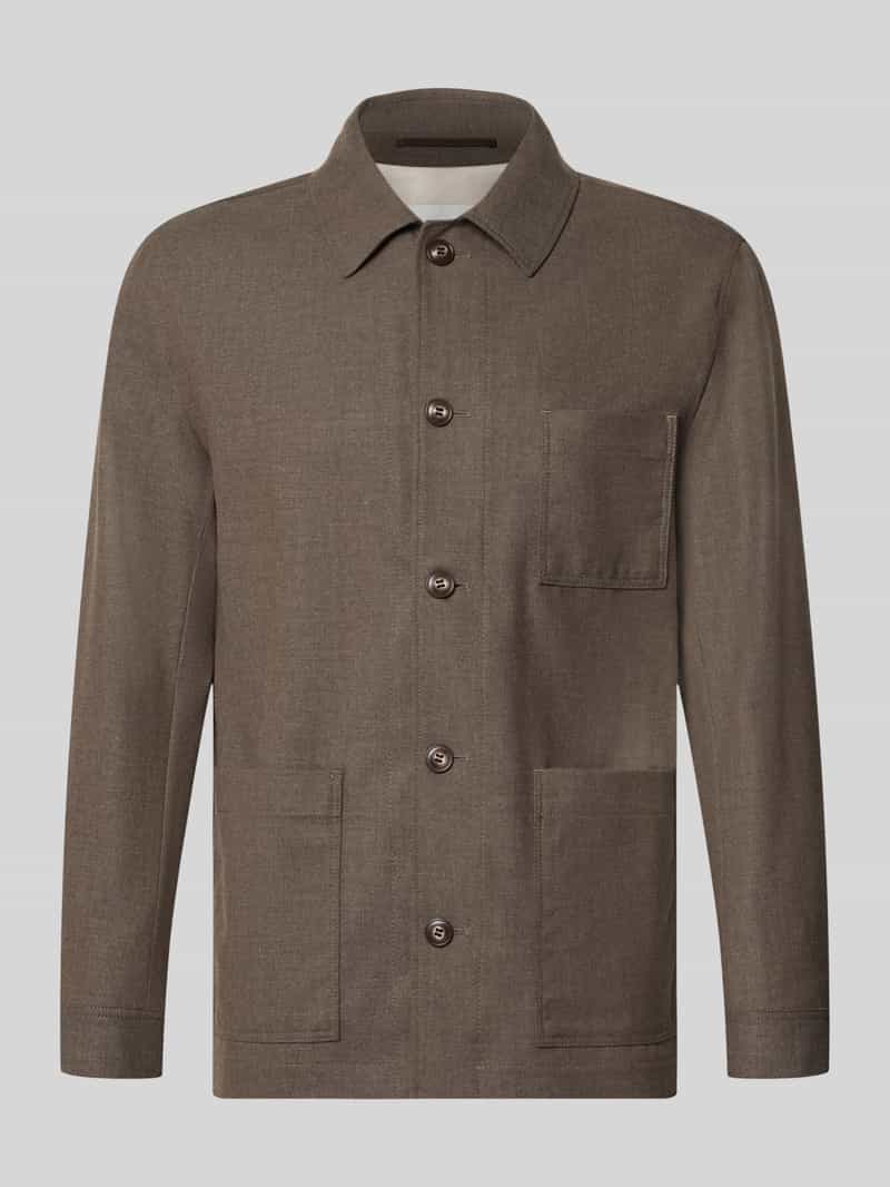 ROY ROBSON Regular fit overhemdjack met viscose