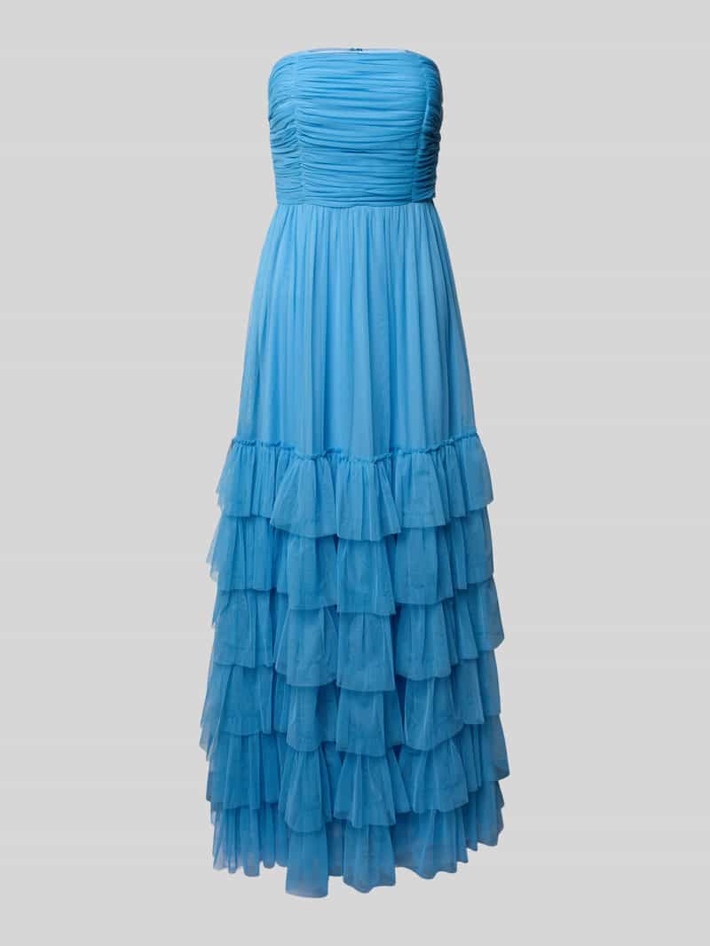 Jake*s Cocktail Maxi-jurk van tule in laagjeslook