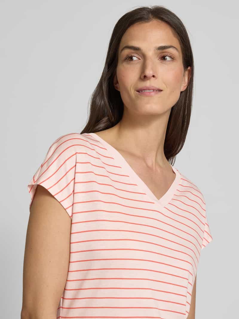 comma T-shirt met V-hals