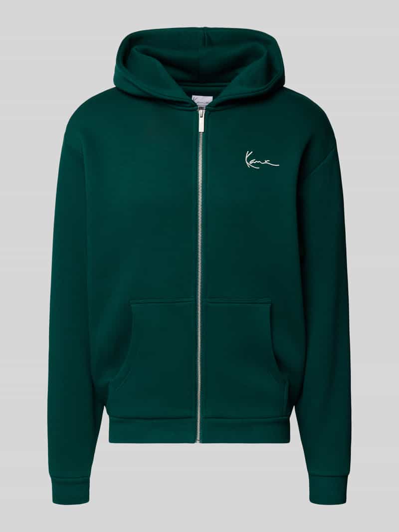 Karl Kani Sweatjack met logo en ritssluiting