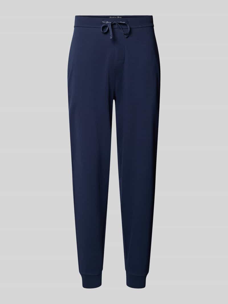 Sweatbroek met labeldetails