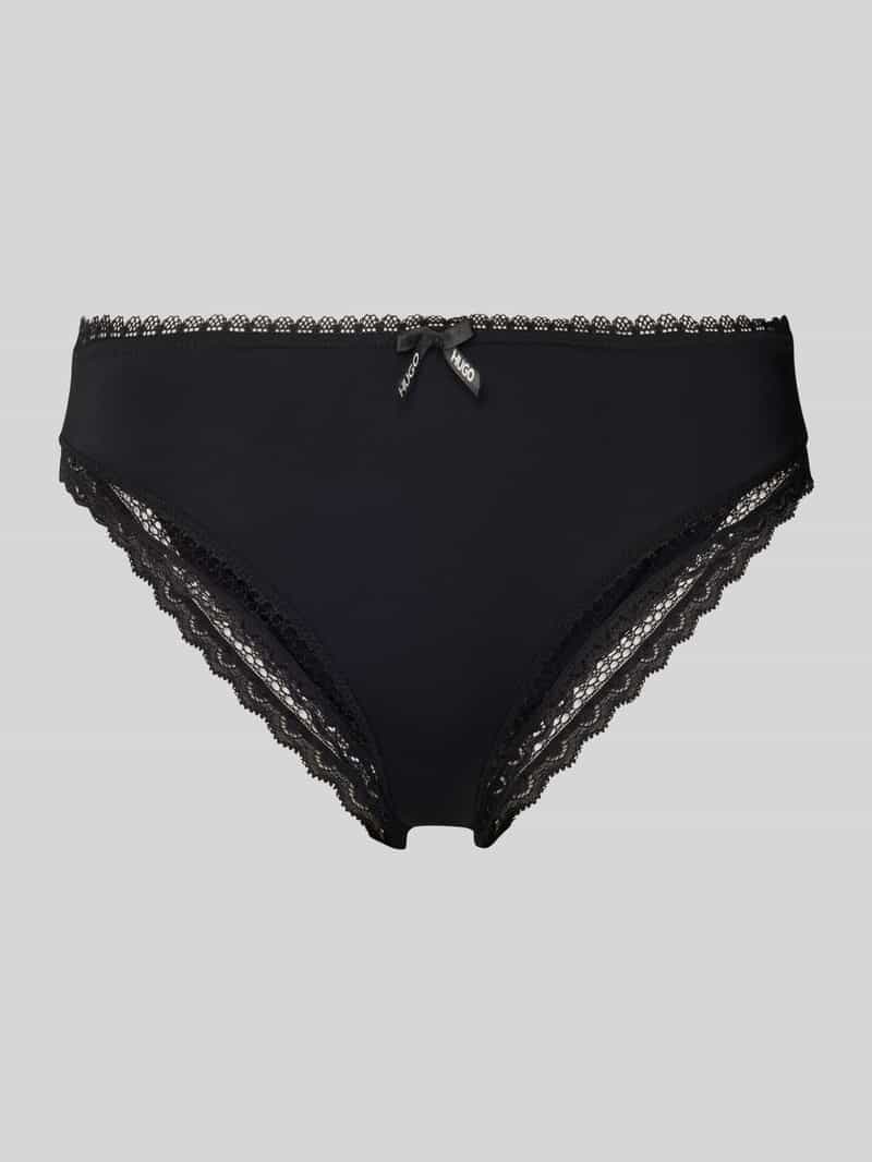 HUGO Slip met kant model 'UNIQUE'