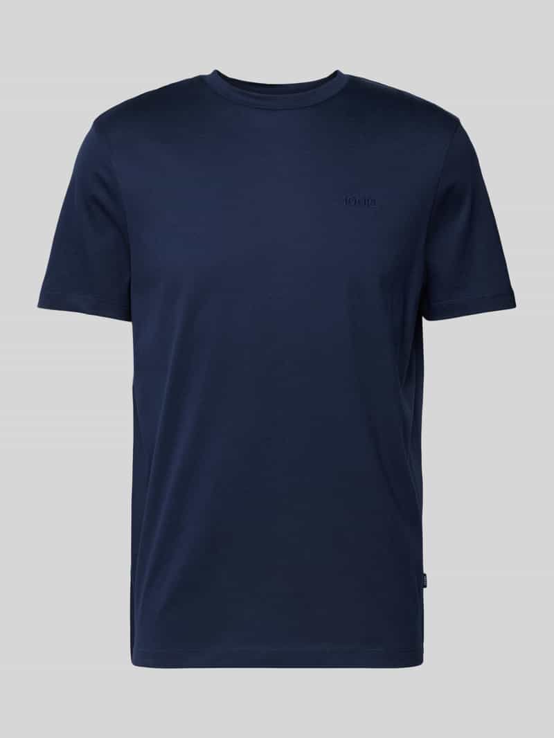 JOOP! Collection T-shirt met geribde ronde hals model 'Cosmo'
