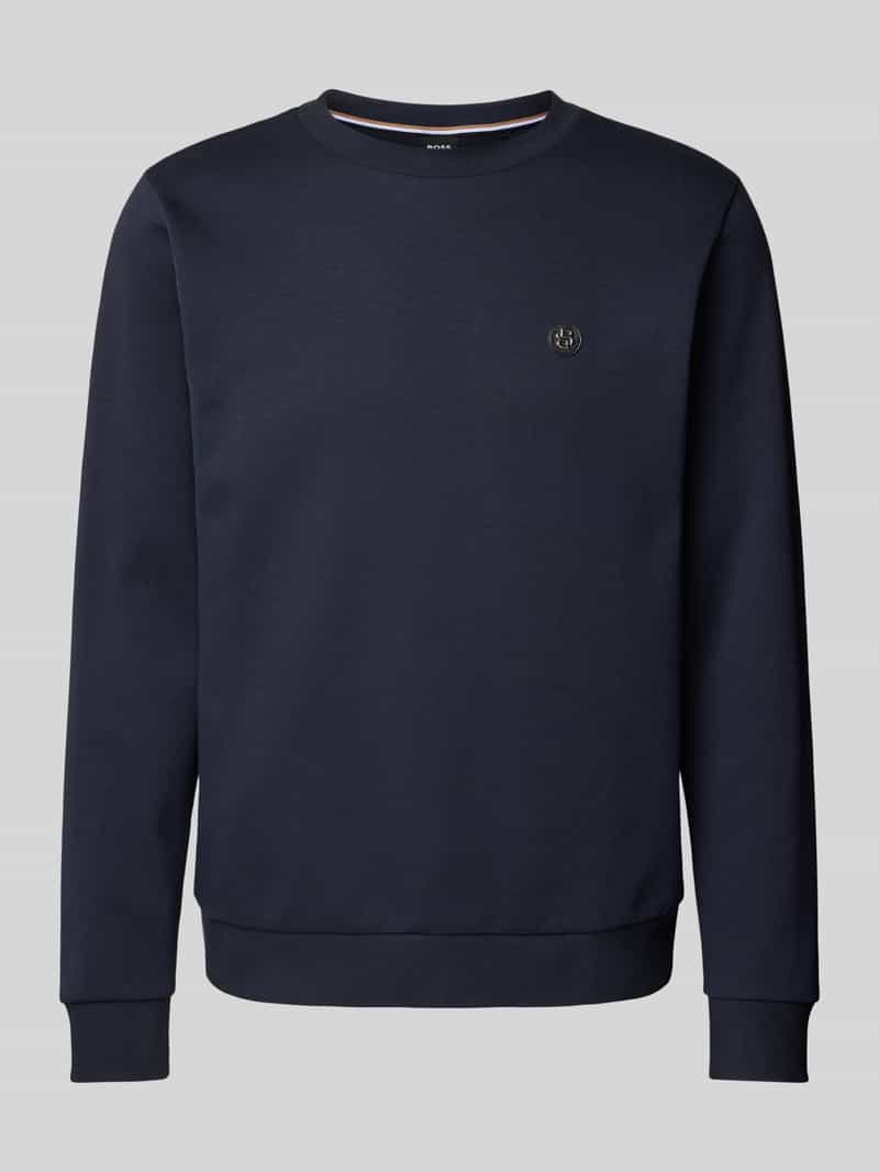 Boss Sweatshirt met labelbadge model 'Sharpe'
