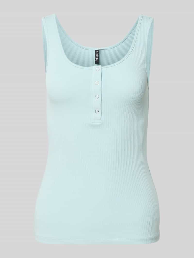 Pieces Slim fit tanktop van katoenmix model 'KITTE'