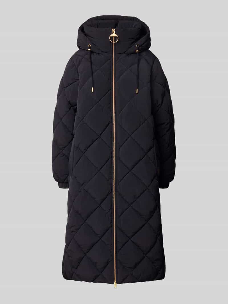Barbour Regular fit gewatteerde lange jas in kreuklook model 'KIRKTON'