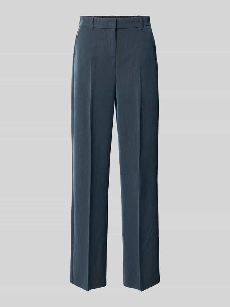b.Young Wide fit stoffen broek met viscose model 'Danta'