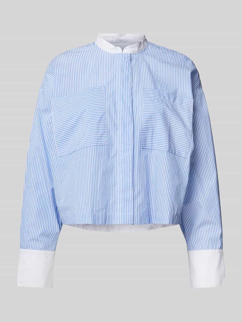 MAX&Co. Relaxed fit overhemdblouse met opstaande kraag model 'CALA'