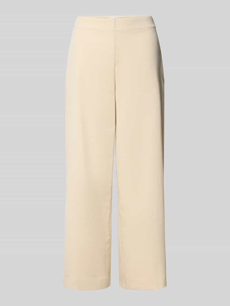 comma Wide leg pantalon met structuurmotief