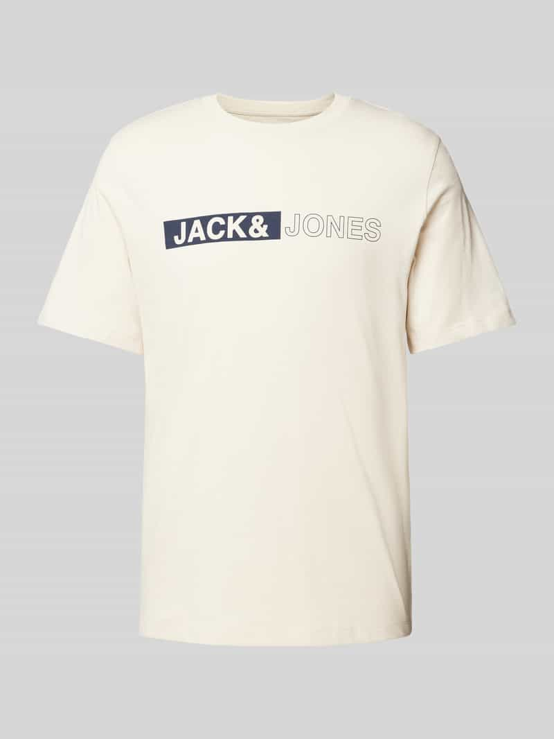 Jack & jones T-shirt met labelprint, model 'CONEO'