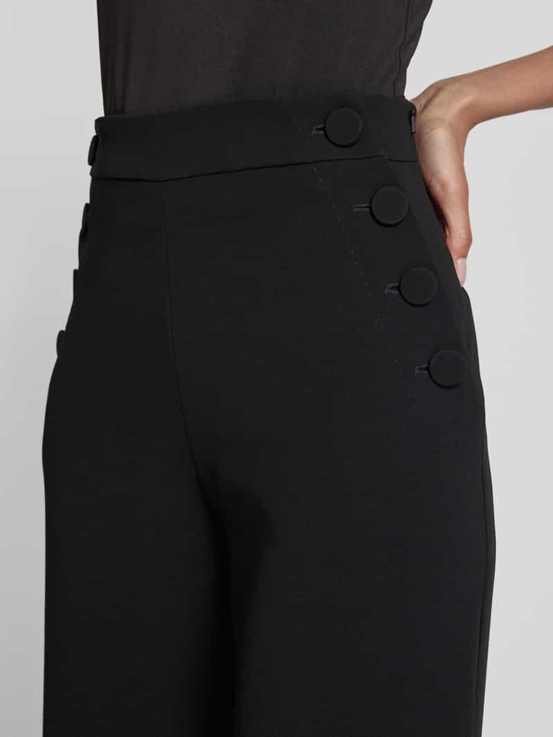 Max Mara Studio Stoffen broek met knoopsluiting model 'RINA'