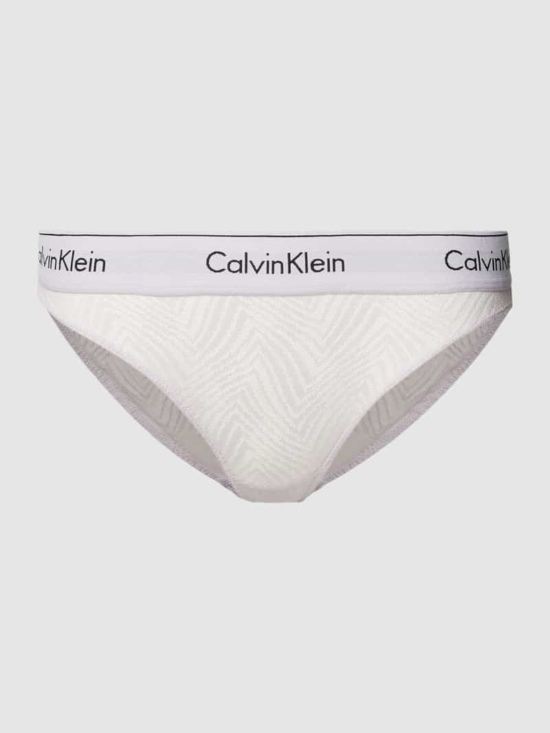 Calvin Klein Underwear Slip met label in band model 'MODERN LACE'