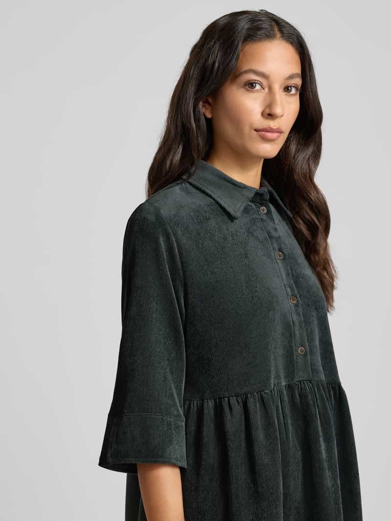 Opus Knielange jurk van corduroy model 'Wispa'