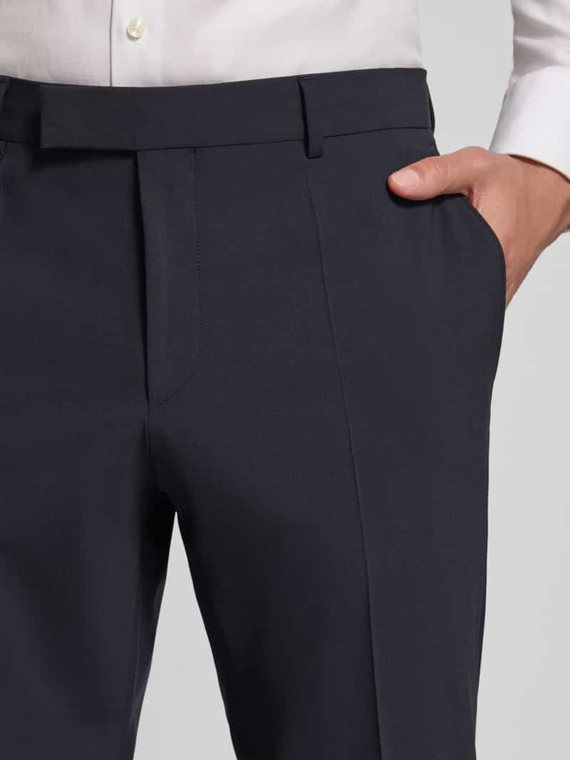 Boss Slim fit pantalon van scheerwolmix model 'H-GIO-MM-C-NF'