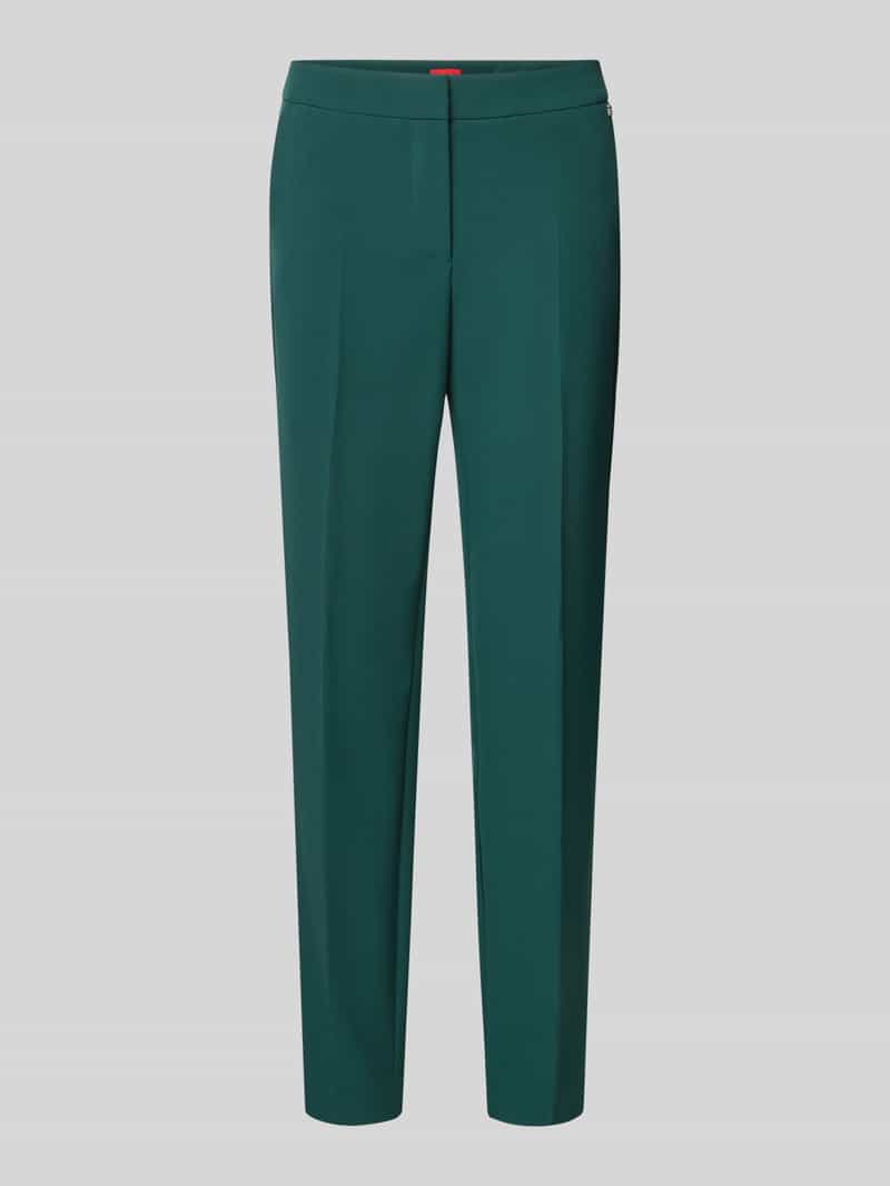HUGO Slim fit pantalon met persplooien model 'HAGONIA'