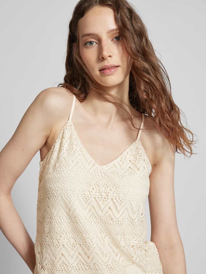 Vero Moda Gebreide top met verstelbare spaghettibandjes model 'MAYA'
