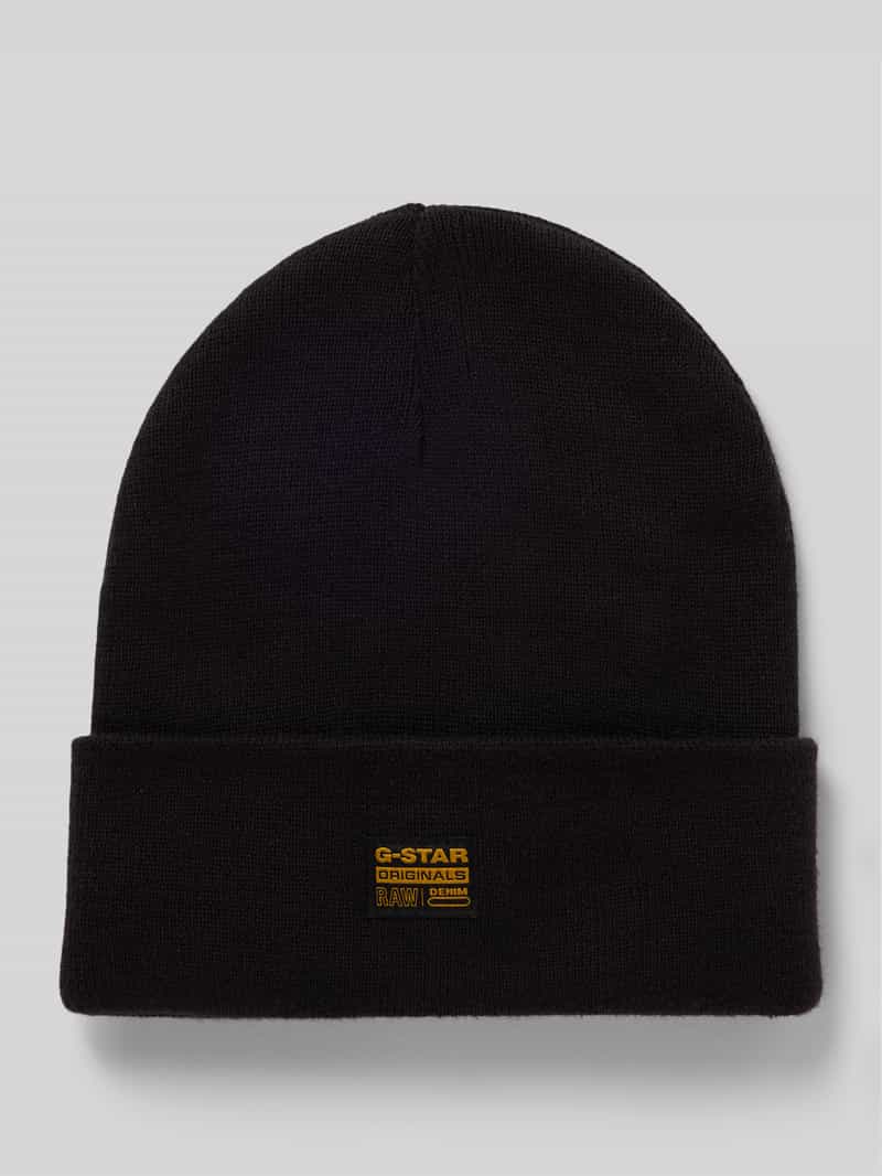 G-Star Raw Beanie met labelpatch model 'Effo'