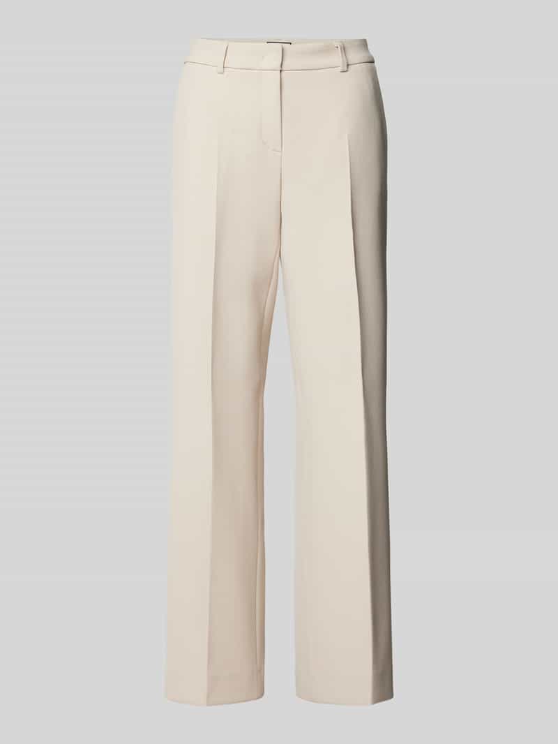 SEDUCTIVE Straight leg stoffen broek met persplooien model 'LUCA'