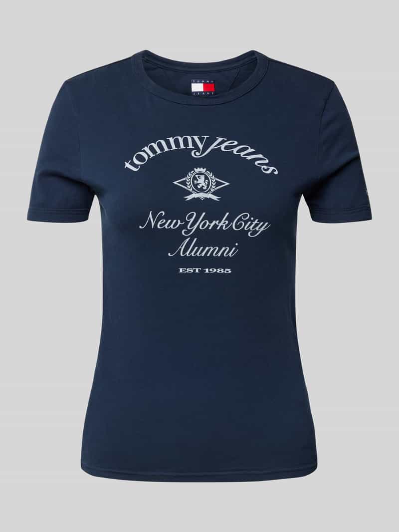 Tommy Jeans T-shirt met labelprint