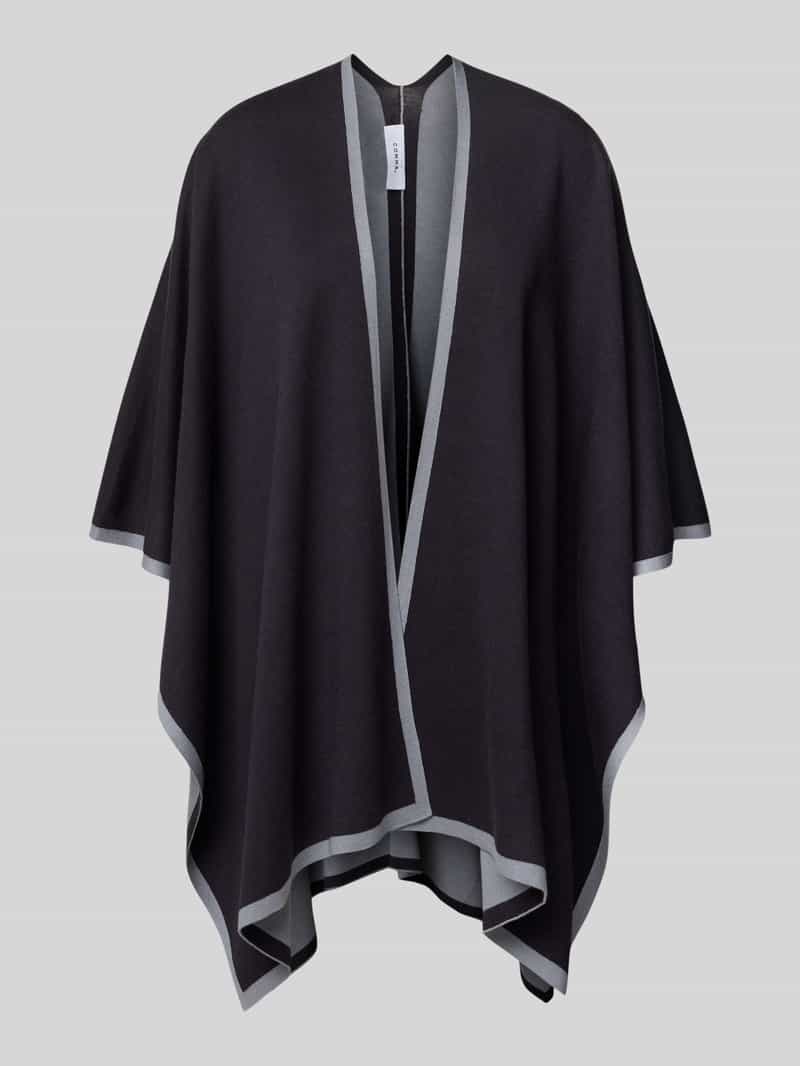 comma Poncho met opengewerkte voorkant