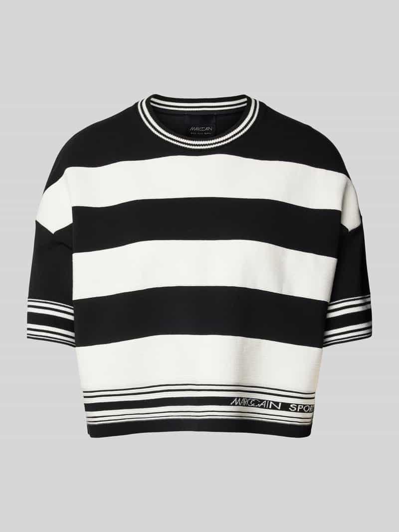 Marc Cain Gebreide pullover met 1 2-mouwen