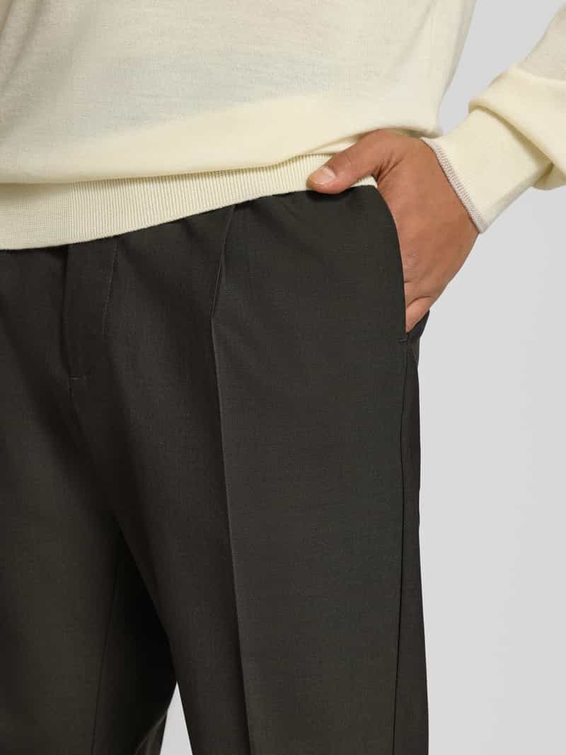 CRUNA Pantalon met bandplooien