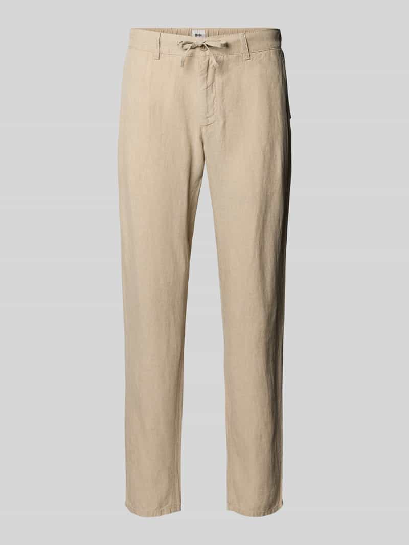 BRAX Linnen broek met tunnelkoord model "FABIO JOK"