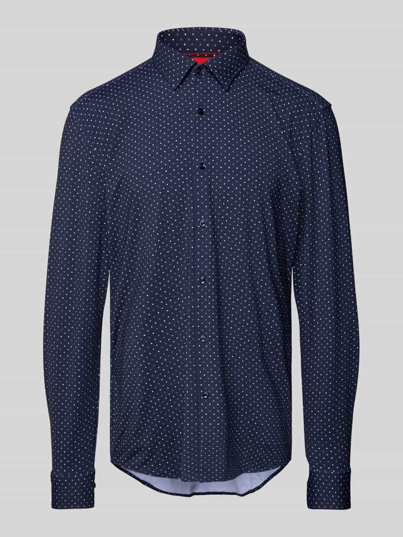 HUGO Slim fit zakelijk overhemd met knoopsluiting model 'Kenno'