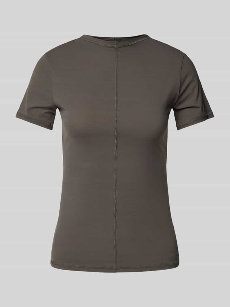 T-shirt in effen design, model 'Jen'