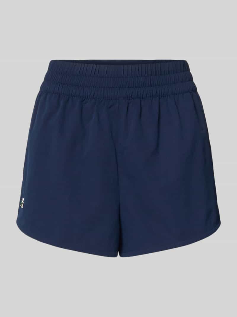 Lacoste Sport Regular Fit Sport-Shorts mit Logo-Applikation in Dunkelblau, Größe 38 201352638