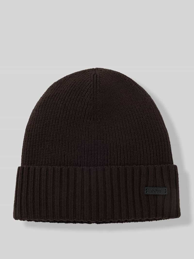 Boss Muts van pure scheerwol