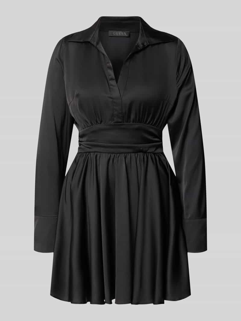 Guess Mini-jurk met V-hals model 'CONCETTA FLARE DRESS'