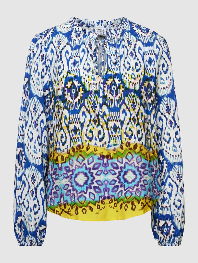 Emily Van den Bergh Blouse van viscose in batiklook