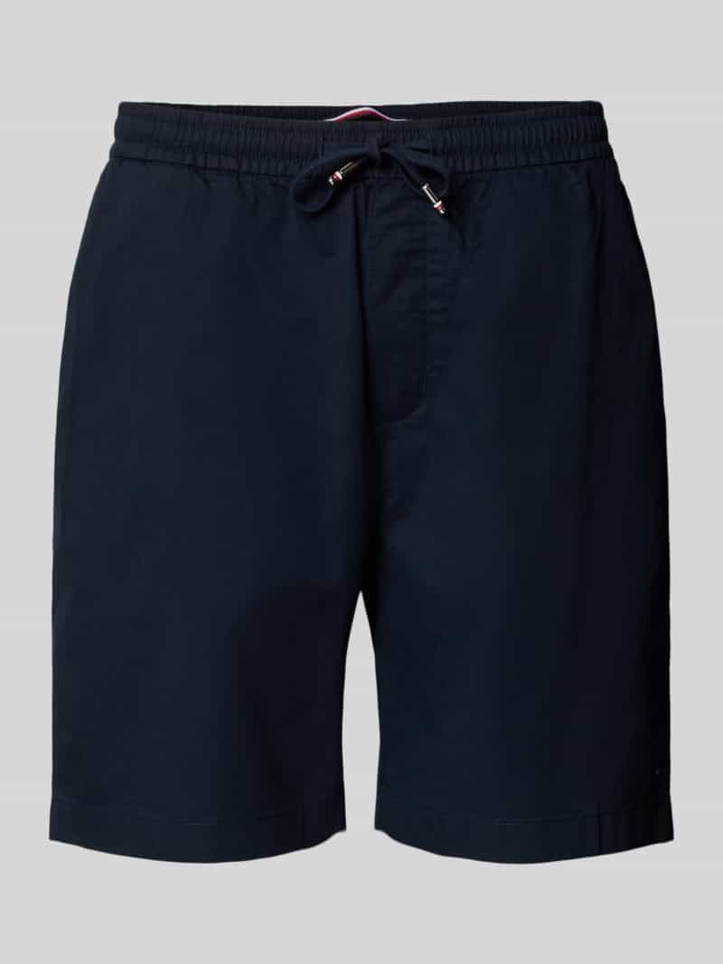 Tommy Hilfiger Regular fit korte broek van een mix van katoen en elastaan