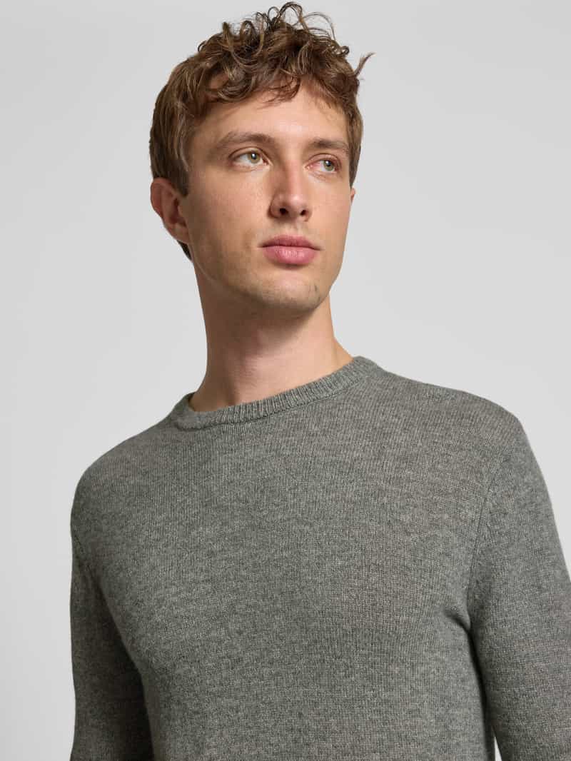 Blend Gebreide pullover met ribboorden model 'BRANKO'