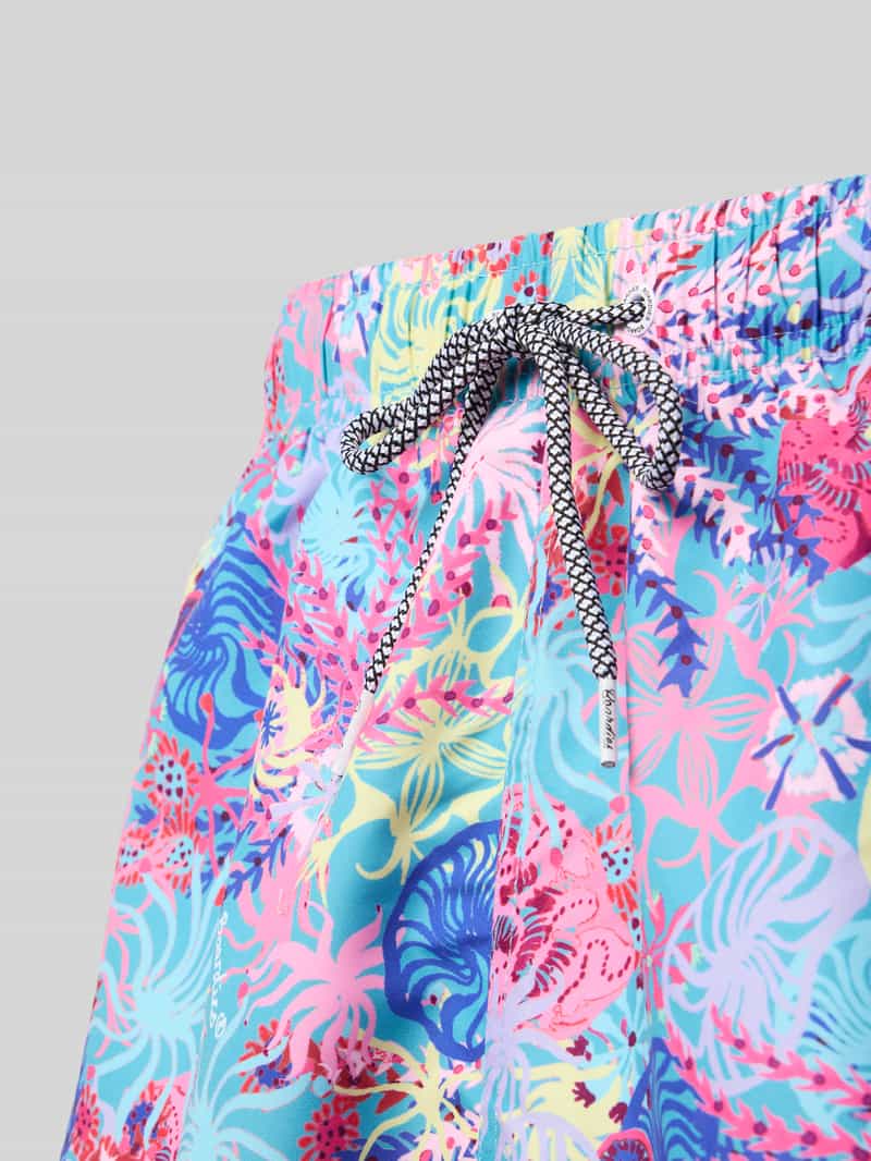BOARDIES Zwembroek met elastische band model 'Coral'
