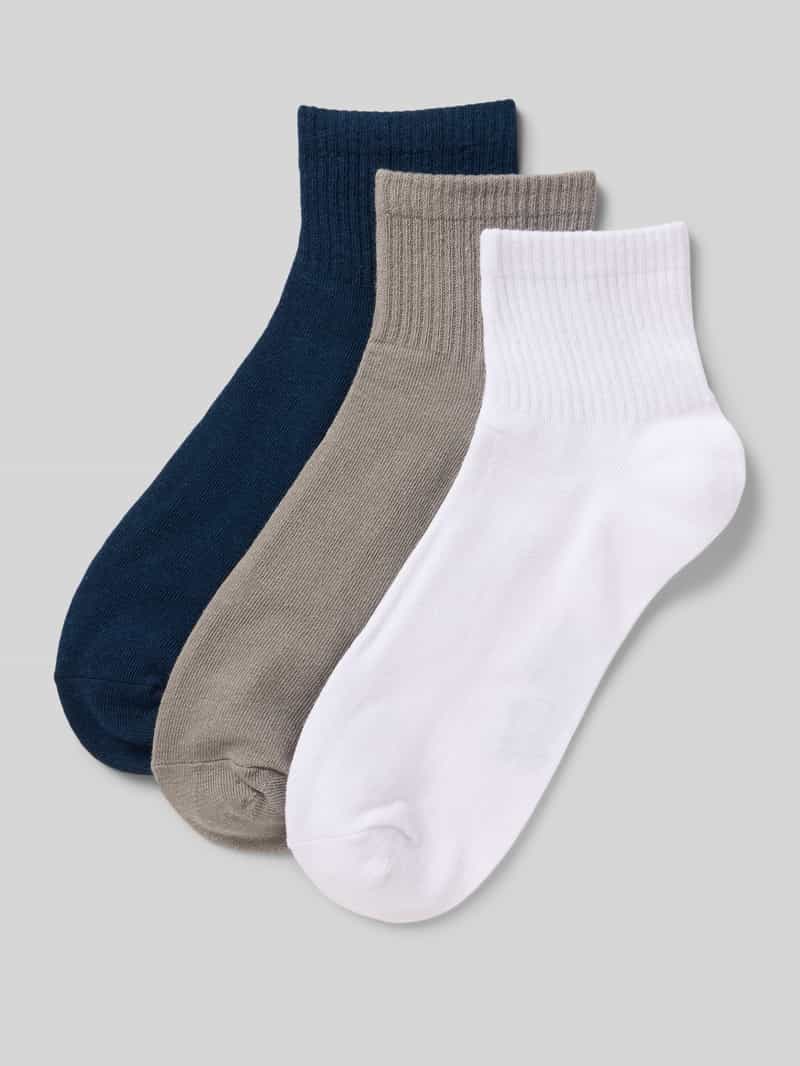 jack & jones Sokken met ribboorden in een set van 3 paar model 'NICK'