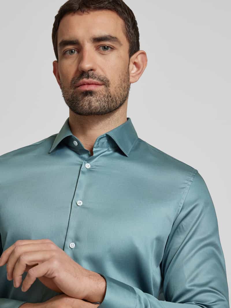 seidensticker Slim fit zakelijk overhemd met kentkraag model 'New Kent'