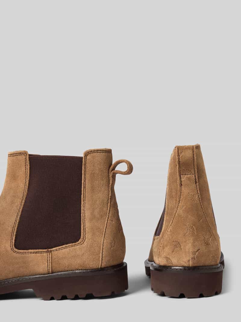 JOOP! SHOES Chelsea boots met elastische inzetten en logo in reliëf