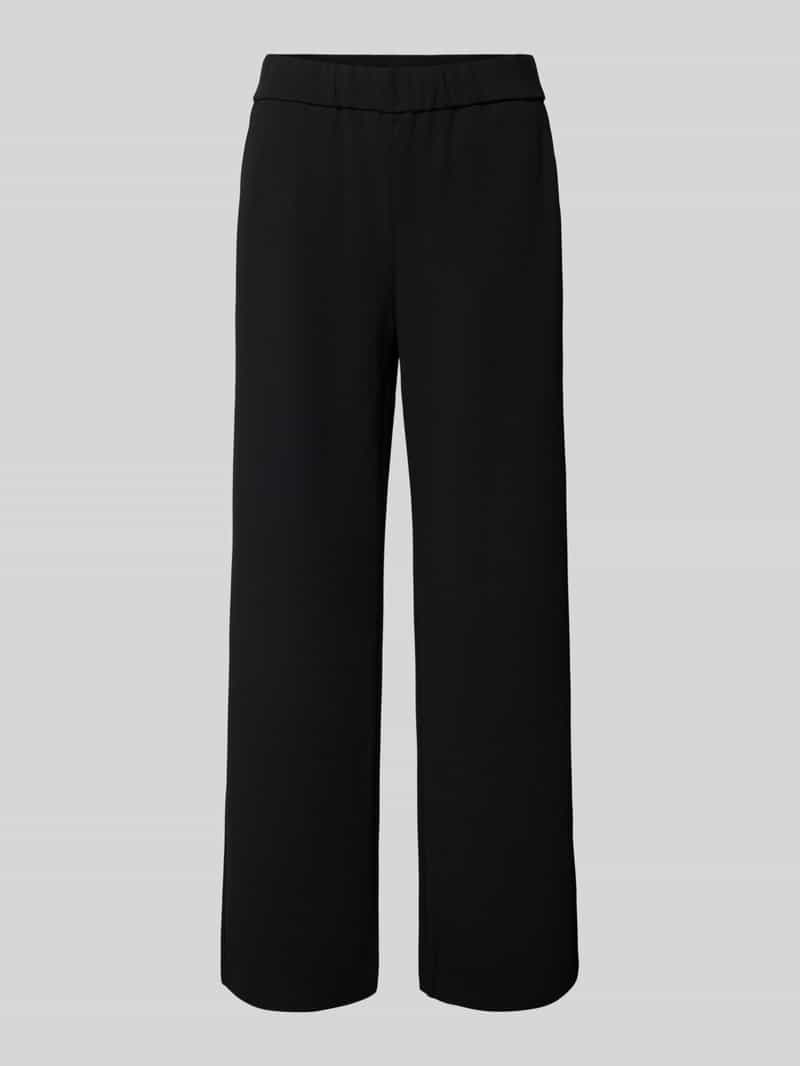 Zero Straight fit stoffen broek met elastische band