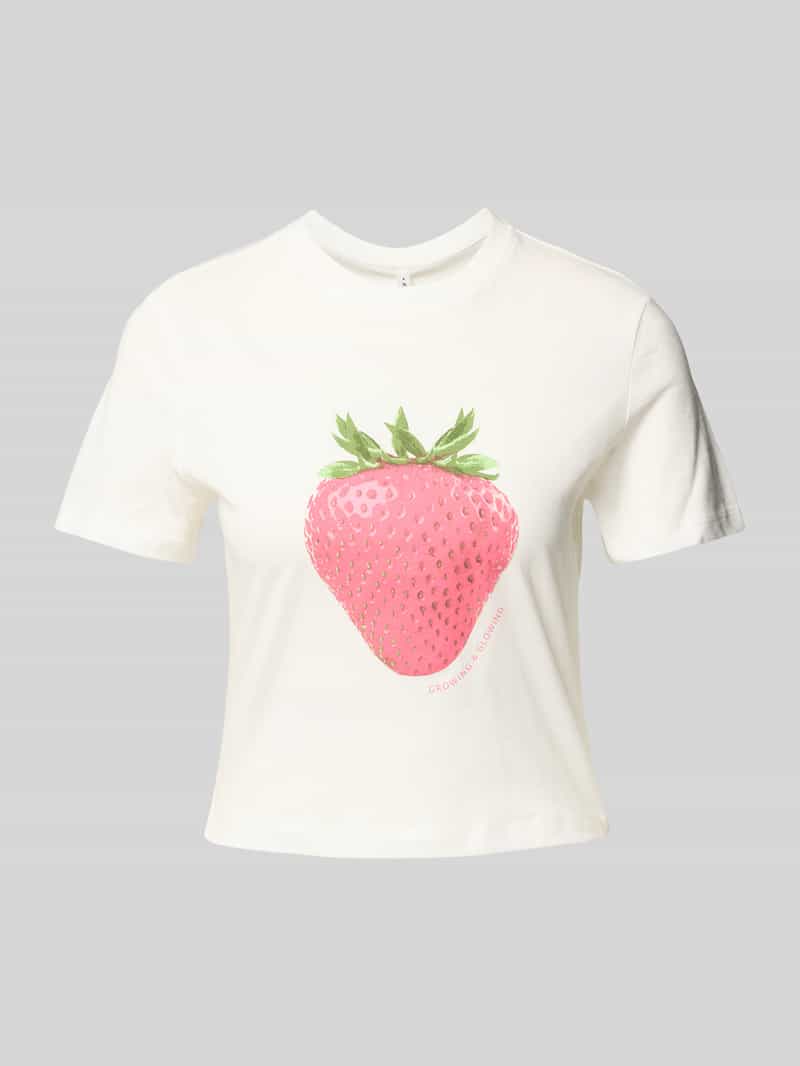 Only Regular fit T-shirt van puur katoen model 'KELLY LIFE'