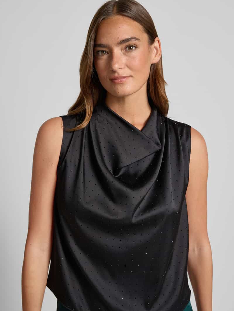HUGO Regular fit blouseshirt met cascadekraag model 'CASMINI'