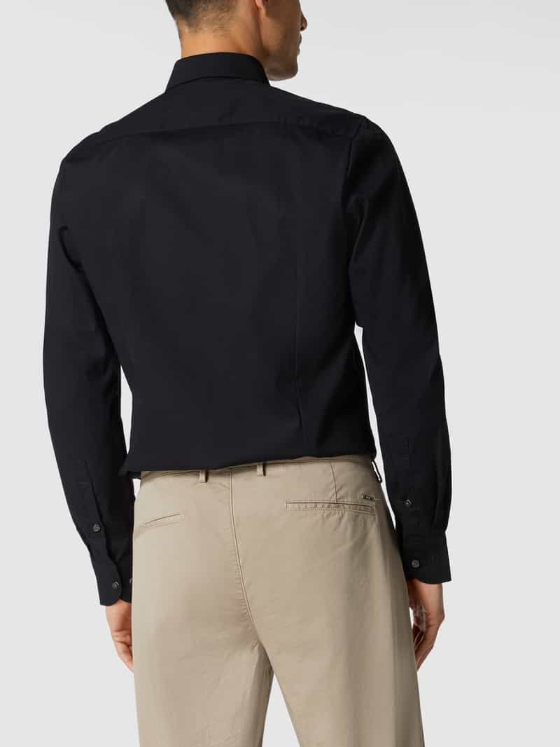 Slim fit zakelijk overhemd van popeline met extra lange mouwen OLYMP Level Five