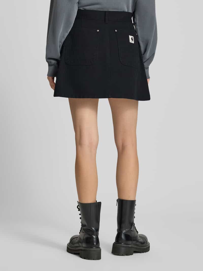 Carhartt Work In Progress Minirok met achterzakken en labeldetail model 'Billie'