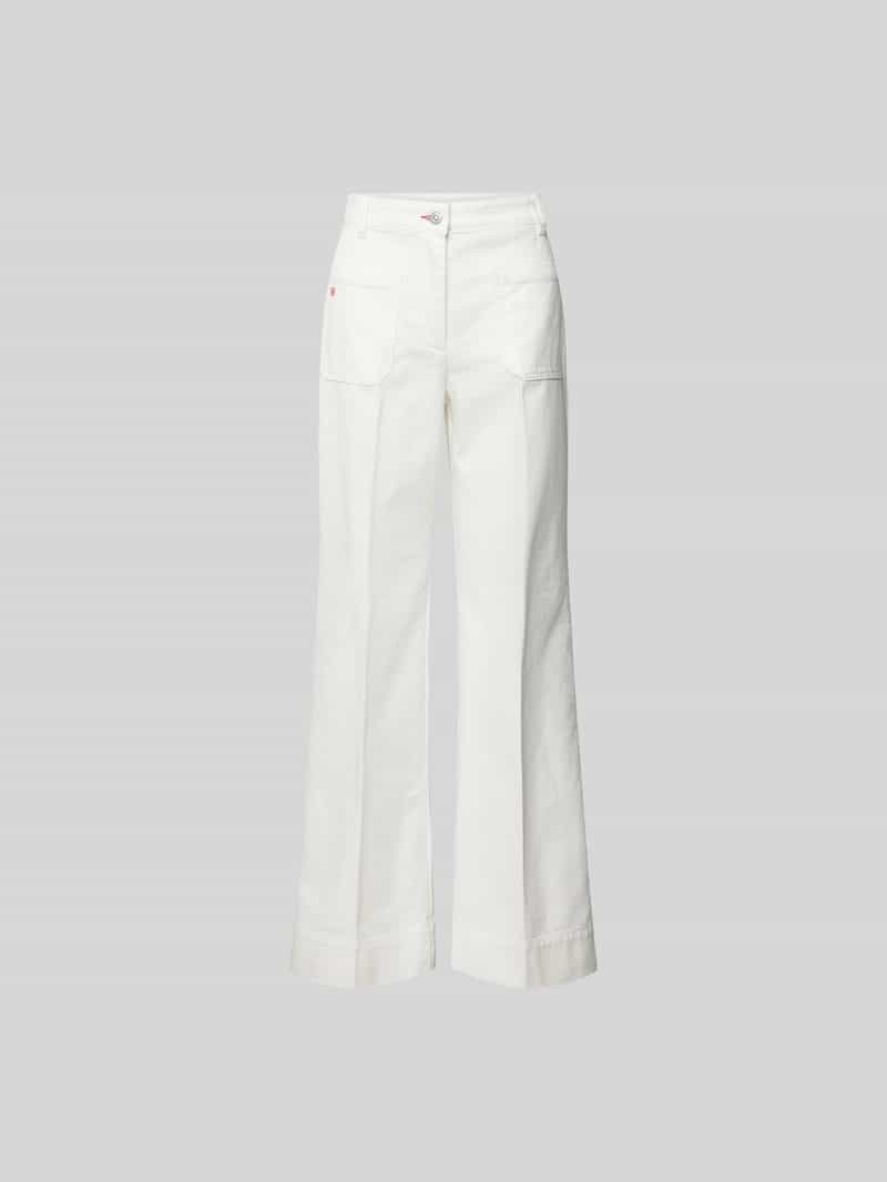 Jeans met labelstitching