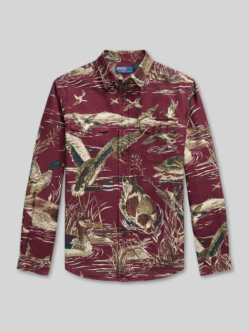 Polo Ralph Lauren Vrijetijdsoverhemd met satijnlook